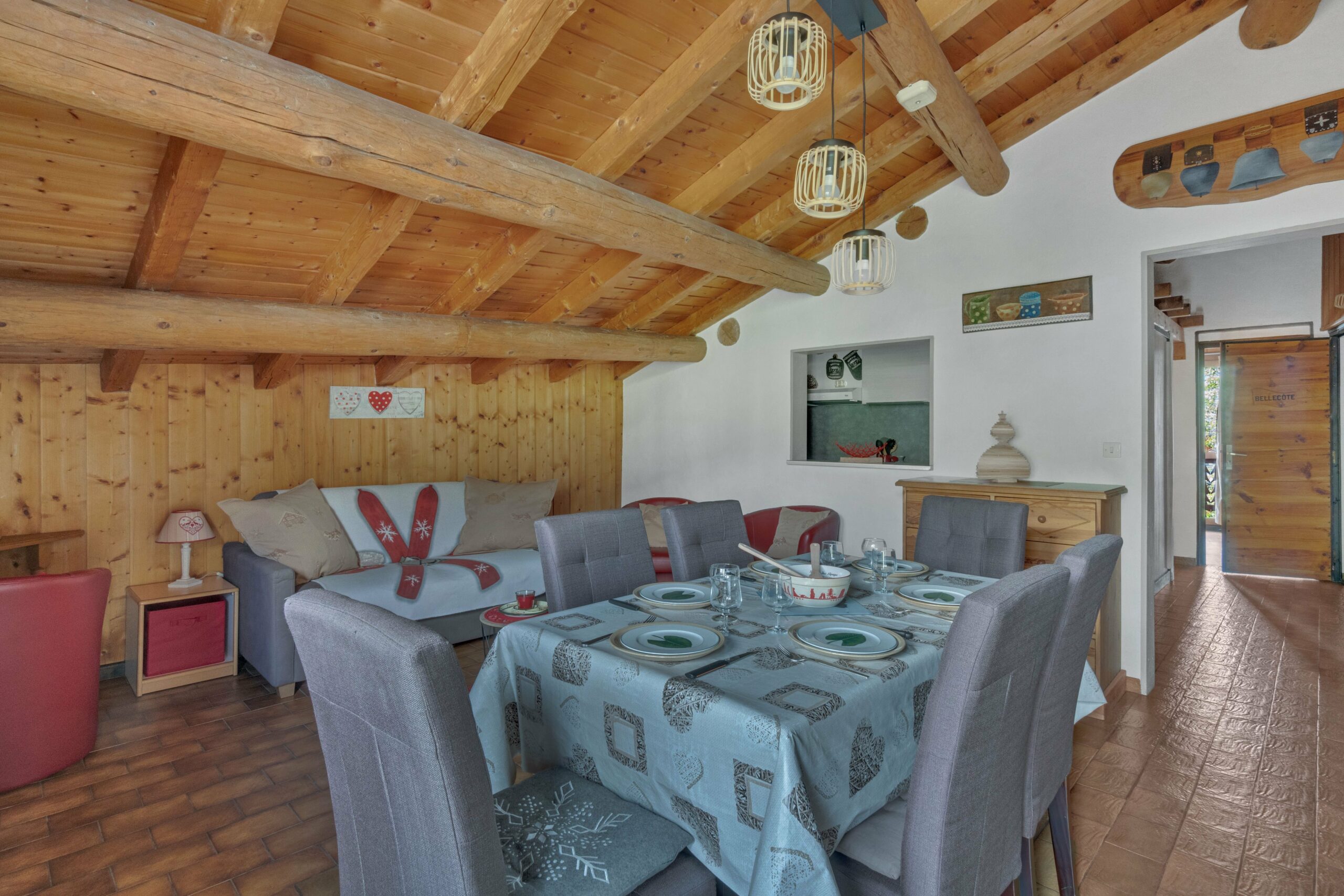 Cachet savoyard, charpente apparente