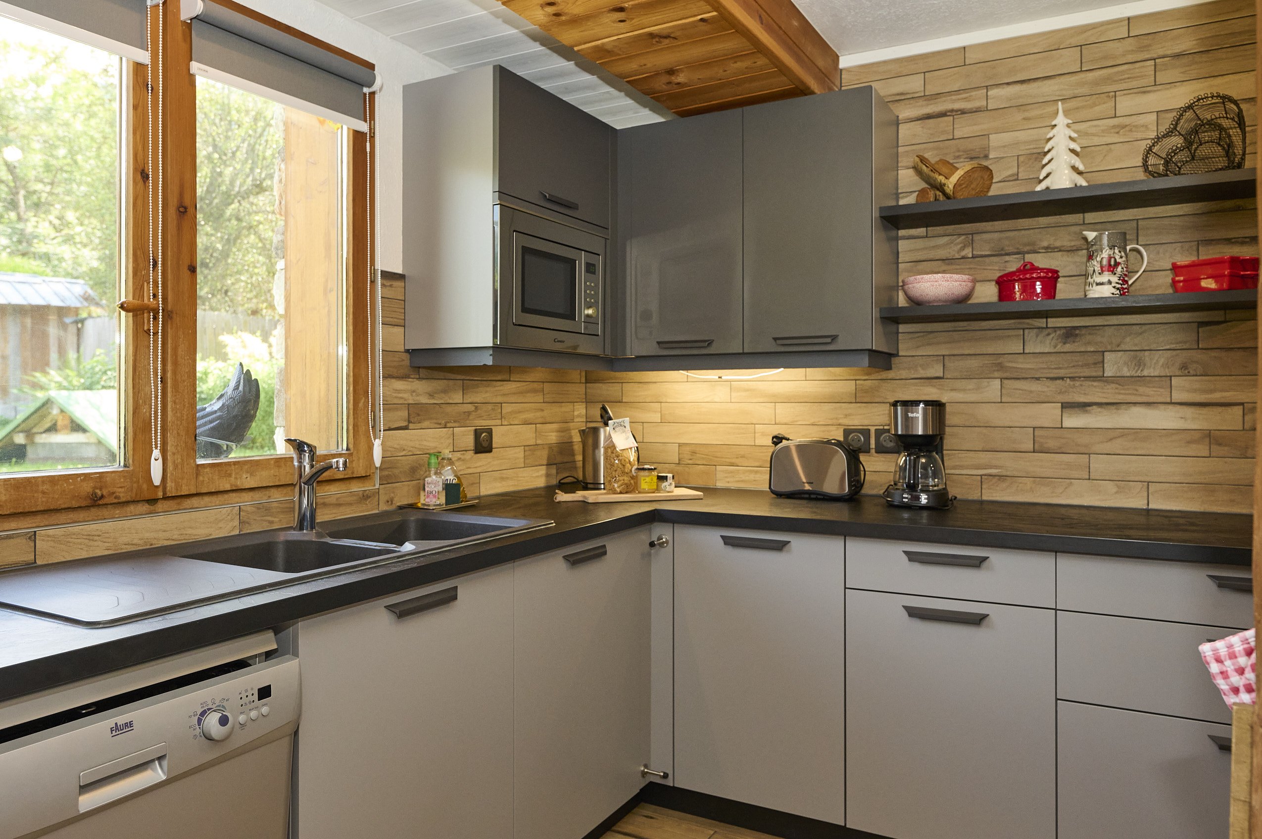 Cuisine face au jardin