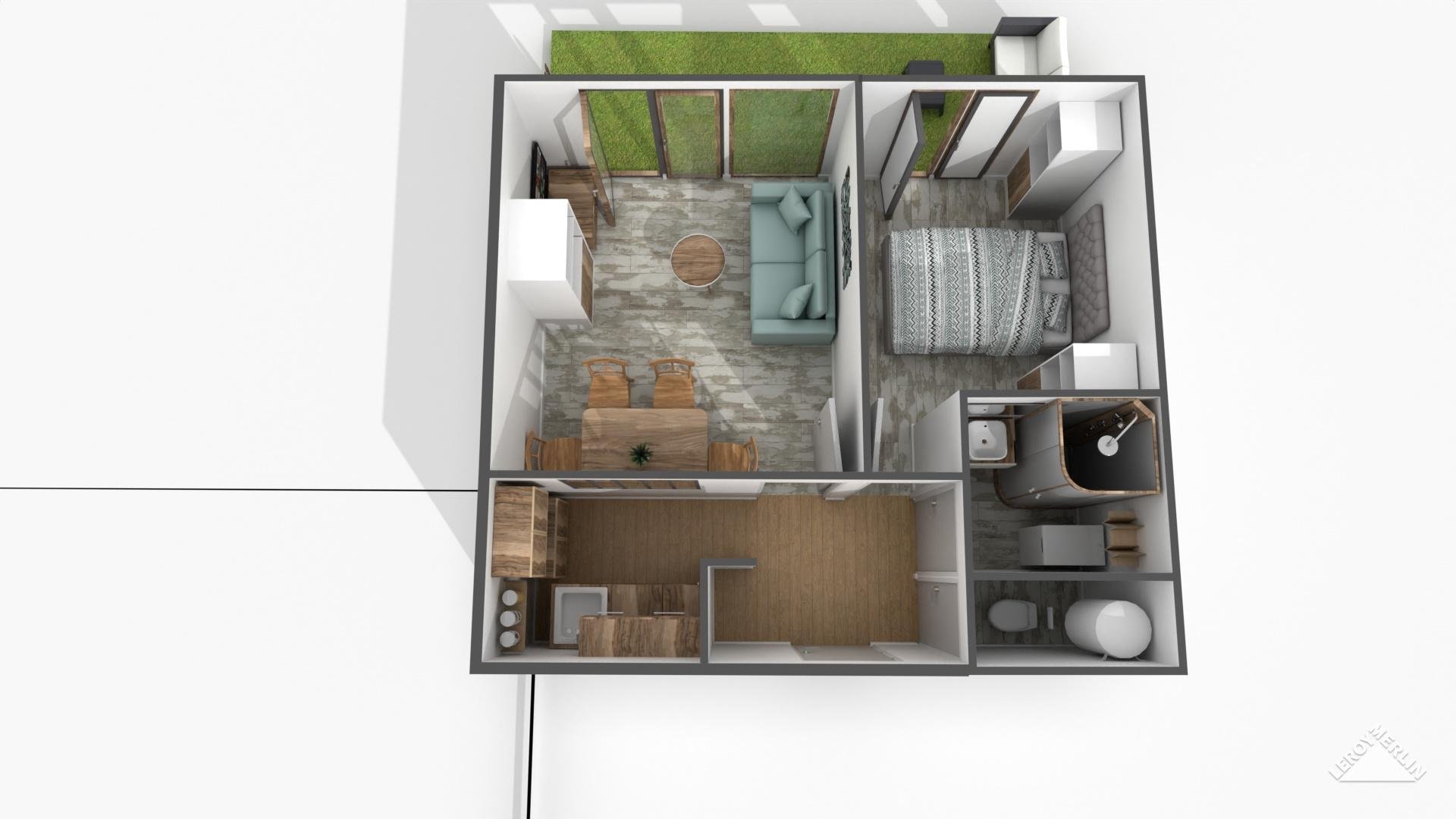 Projection après rénovation en cours