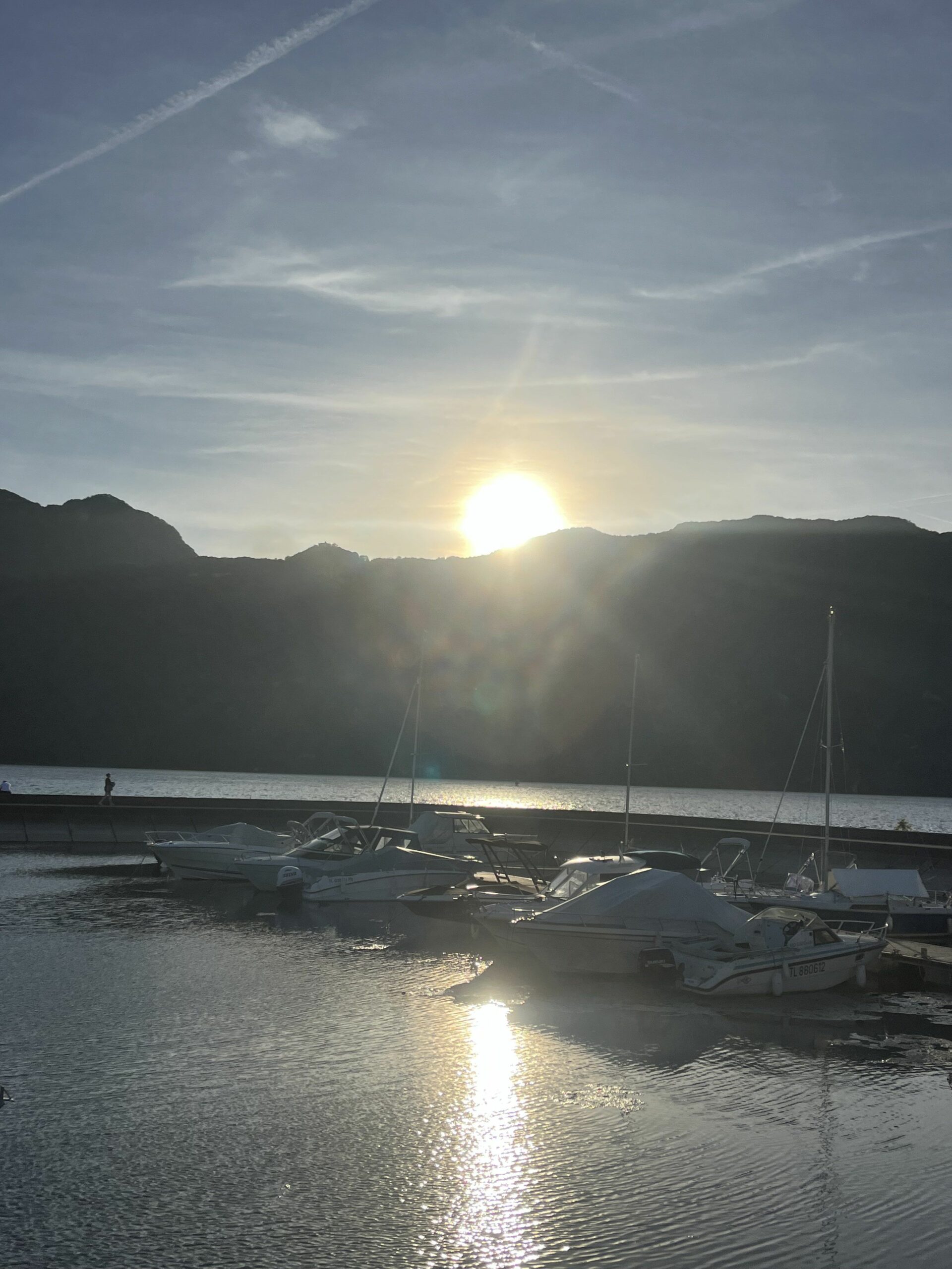 Coucher de soleil sur le lac